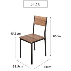 ダイニングチェア　4脚セット　ナチュラル色の画像