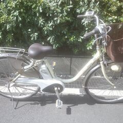電動26インチ 税別￥31.637- 新基準パナソニックビビNX　良品3.1Ah 電動自転車　３ヶ月保証　アイボリー818の画像