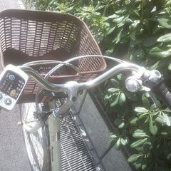 電動26インチ 税別￥31.637- 新基準パナソニックビビNX　良品3.1Ah 電動自転車　３ヶ月保証　アイボリー818の画像