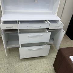 リユースのサカイ東金店 高橋木工レンジボード ※引き出し不調箇所あり、表面化粧シート浮きあり TJ13988の画像