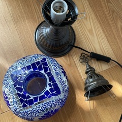 【電球なし】トルコランプ2個セットで売りますの画像