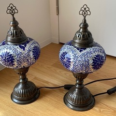【電球なし】トルコランプ2個セットで売りますの画像