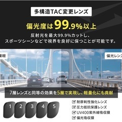 【新品未使用】① サングラス メンズ 偏光サングラスの画像