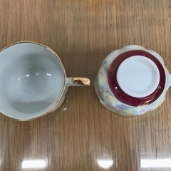 【未使用】ティーカップ＆ソーサー5客セット　シュガーポット付きの画像