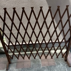 木製伸縮フェンスの画像