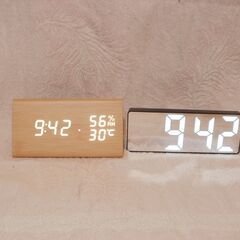 デジタルクロック2個まとめて　中古品の画像