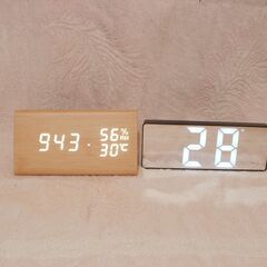 デジタルクロック2個まとめて　中古品の画像