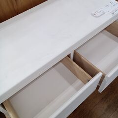 ★リユースのサカイ水戸店★  テレビ台 ホワイト H24×D44×W94～162.5 クリーニング済み MT5227の画像