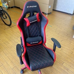 8ACG1 EXRACING ゲーミングチェア 黒/赤 オフィス 作業 ハイバック 3Dアームレスト パソコンチェアの画像