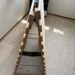 シングル　二つ折りすのこベッドの画像