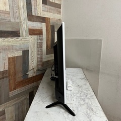 即日受渡❣️昨年購入IRIE40型液晶テレビWチューナー裏録可ホワイト15500円の画像