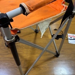 Coleman 折りたたみチェア オレンジ キッズ キャンプの画像