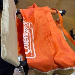 Coleman 折りたたみチェア オレンジ キッズ キャンプの画像
