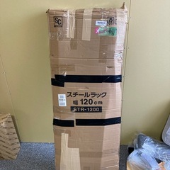 アイリスプラザ ラック スチールラック メタルラック 幅120cm 5段 STR-1200 ブラック 幅約120×奥行約46×高さ約183㎝の画像