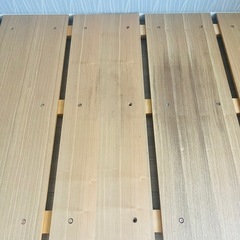 【0円】セミダブルベッド＆低反発マットレスセット（使用感あり）の画像