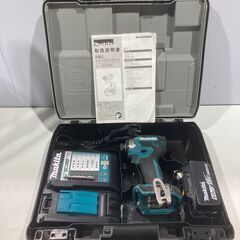 E18【makita マキタ】充電式インパクトドライバーセット TD173D ブルー 18Vバッテリー1個 充電器 動作確認済 電動工具 DIYの画像