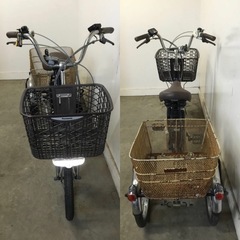 h-32△ 岐阜発/パナソニック/電動アシスト三輪自転車/スイングあり/3段変速/バッテリー12Ah/充電器なし/走行確認/現状品/管33s/ R7.2/23 △の画像