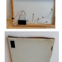 ✅【光るインテリア】ニトリ　LEDキャンバスアート　2点の画像