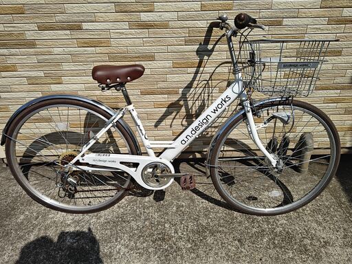 中古自転車 中古自転車 6段変速 27インチ LEDオートライト 軽整備済み 防犯