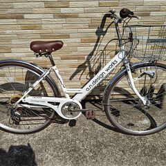 中古自転車 6段変速 27インチ LEDオートライト 軽整備済み...