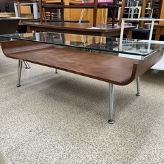 リユースのサカイ東金店 ガラスローテーブル TJ13999の画像