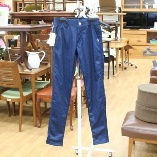タグ付き 未使用 FILA ゴルフウエア ロングパンツ 792-302D ネイビー レディース Mサイズ ウエスト64～70 蓄熱チェックエンボスロングパンツ 札幌市 清田区 平岡