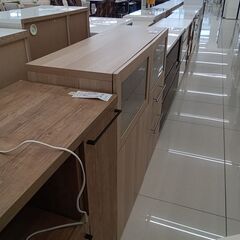 ★リユースのサカイ日立店★HJ7448 三幸ジャパン レンジ台 ダークブラウン H85.5×D42×W119.5 クリーニング済み の画像