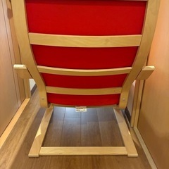 【取引者決定しました】 IKEA ポエング　POÄNG（赤）の画像