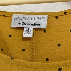 ドット柄ロングワンピース　XLの画像