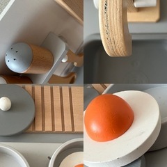 木製 ままごとキッチン おまけつきの画像