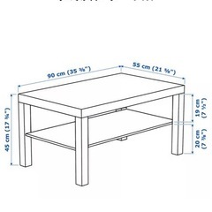 リビングテーブル🔸ローテーブル🔸ソファーテーブル🔸白🤍ホワイト🔸IKEA🔸サイズ90×55の画像