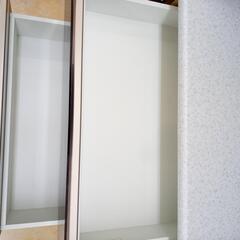 リユースのサカイ太田店★ジモティ割あり★ ニトリ レンジボード 茶 H200×D45×W100.5 クリーニング済み OJ10565の画像