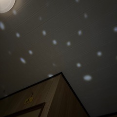 間接照明　陶器製星型LEDランプの画像