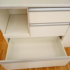 【リユースのサカイ八街店】★ジモティ割あり★ NITORI　キッチンボード　ホワイト　クリーニング済　YJ7398の画像