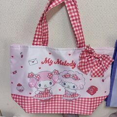 マイメロディ＆クロミ、ミニトートバック＆ミッフィー折りたたみエコバックの画像