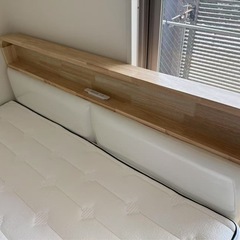 ダブルベッド　150✖︎200　マット付きの画像