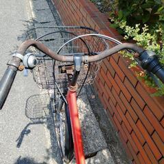 (chariyoshy出品)26インチ自転車、赤色の画像