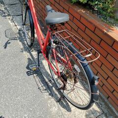 (chariyoshy出品)26インチ自転車、赤色の画像