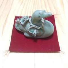 韓国　骨董品　鳥形水滴の画像