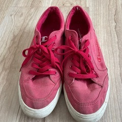 Championスニーカー赤26cmの画像
