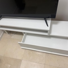 収納付き長さ調整可能テレビ台の画像