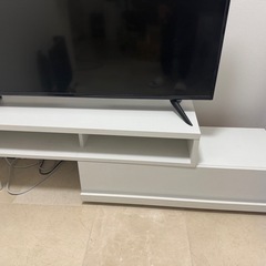 収納付き長さ調整可能テレビ台の画像