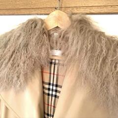 Burberry バーバリーロンドン コート トレンチコート ファー付 毛皮の画像