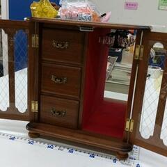 0818-074 アンティーク　アクセサリーボックス　オルゴール付の画像