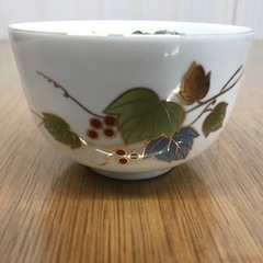【未使用】有田焼峰山窯　湯呑み茶托5客セット　ぶどう茶菓揃の画像