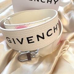 GIVENCHY ジバンシー レザーストラップ ホワイト/ピンクの画像