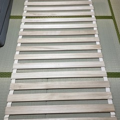 【美品】ロールすのこマット　シングルの画像