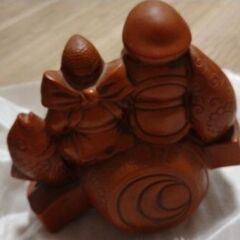 弁天様　大黒様　縁起物　陶器の画像
