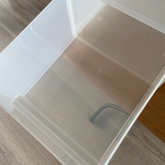 無印良品　収納ケース半透明　の画像
