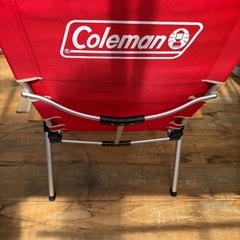 中古　コールマン　レイチェア　サイドテーブル付の画像